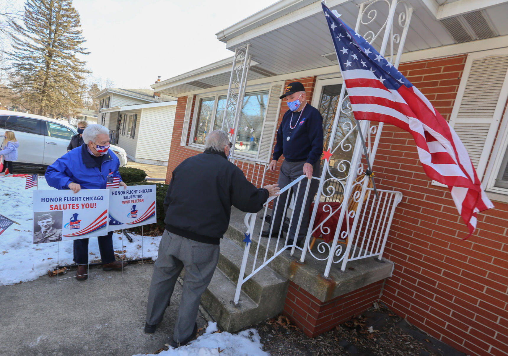 Honor Flight sign delivery